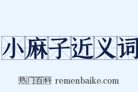 小麻子近义词是什么意思的图片